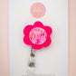Flower Badge Reel | Frosted Berry