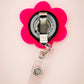 Flower Badge Reel | Bubblegum (Hot Pink)