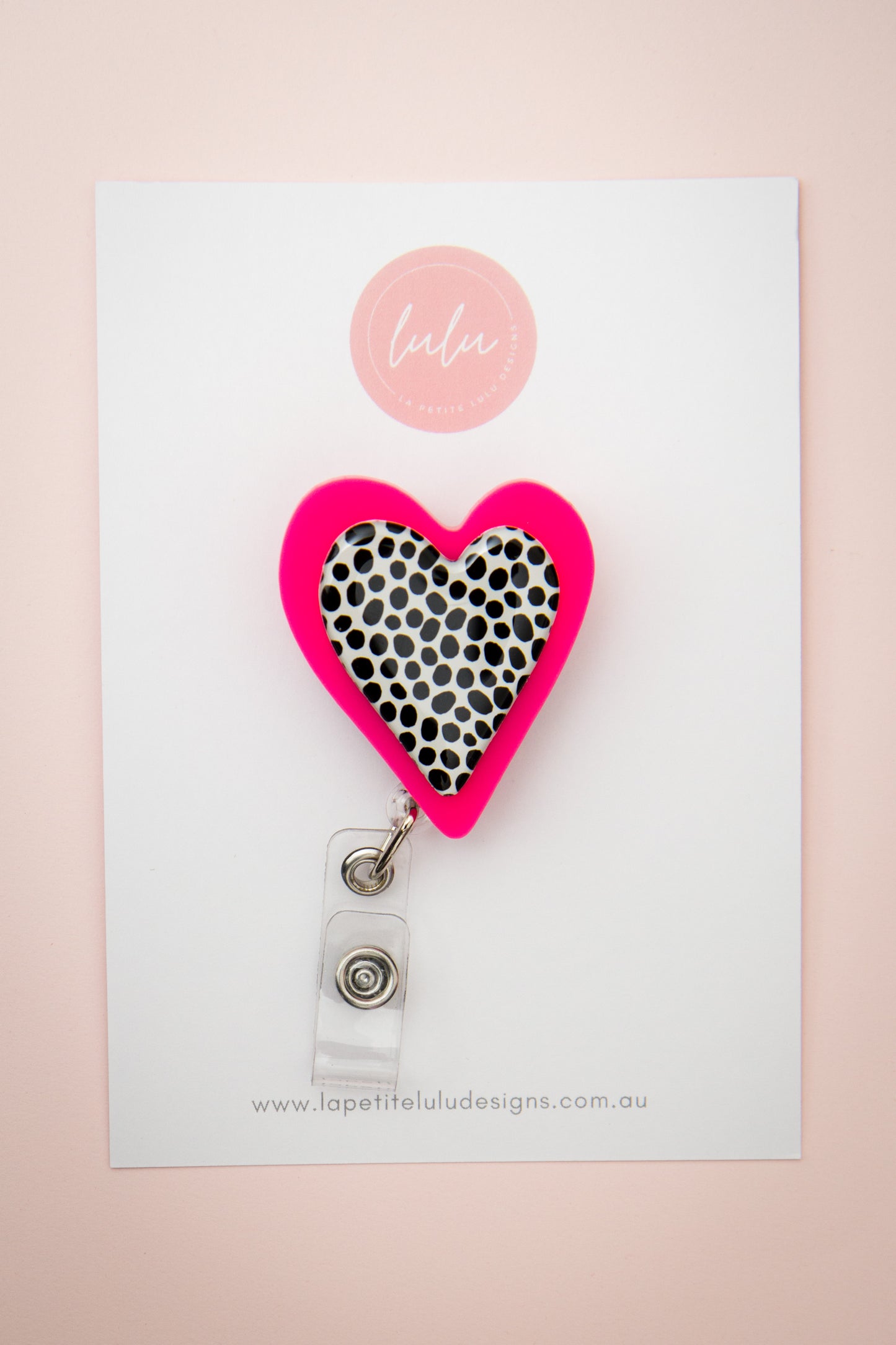 Heart Badge Reel | Cookies & Cream