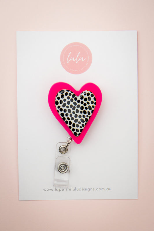 Heart Badge Reel | Cookies & Cream