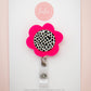 Flower Badge Reel | Cookies & Cream