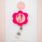 Flower Badge Reel | Bubblegum (Hot Pink)
