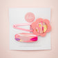 Hair Clip Set of 2 | Bubblegum Flower (Guava)