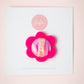 Mini Flower Brooch | Bubblegum (Hot Pink)