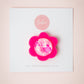 Mini Flower Brooch | Frosted Berry