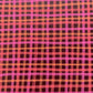 Circle Studs | Neon Abstract Gingham (Black)