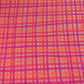 Blake Dangle | Neon Abstract Gingham (White)