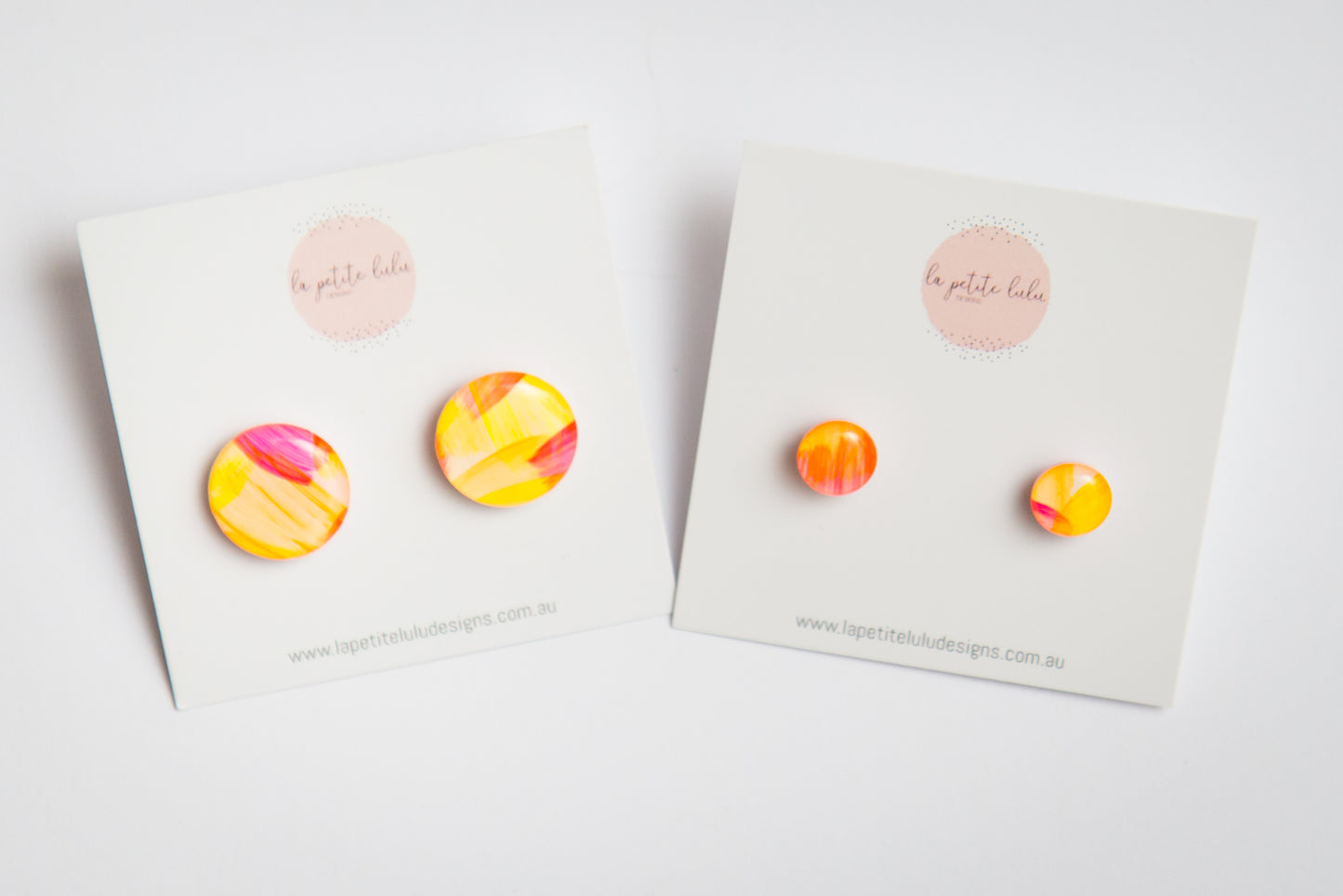 Circle Studs (petite) | Neon Dreams